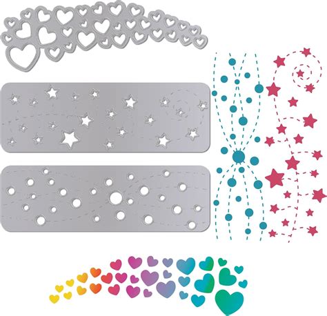 Bubble Spotty Frame Metal Cutting Die Stencils for Card …