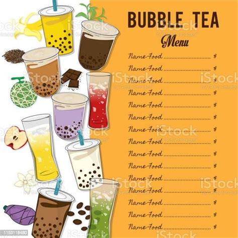 Bubble Tea Menu Template