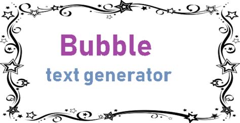 Bubble Text Generator Psfont Tk