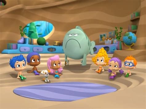 The Bubble Guppies have a substitute teacher: Mr. Grumpfish. He doesn't seem to like anything! It'll take a lot for the kids to convince Mr. Grumpfish that their favorite things are worth singing about! Synopsis. It looks like we don't have a Synopsis for this title yet. Be the first to contribute!. 