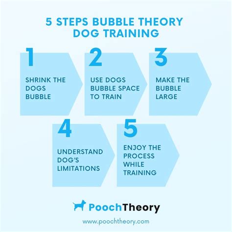 Bubble theory dog training. Bubble Theory suggests that dogs have an invisible “bubble,” similar to human boundaries. Grasping triggers and emotional limits is at the core of this theory, shedding light on effective ... 