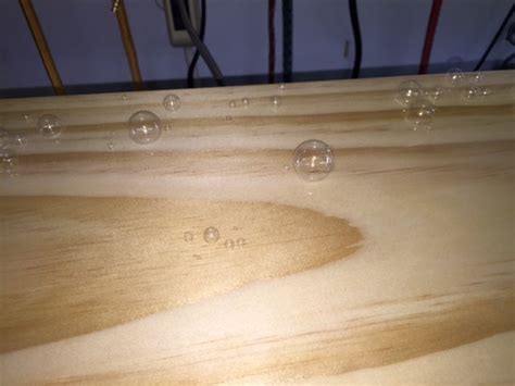 Bubbles in lacquer finish?? - Router Forums