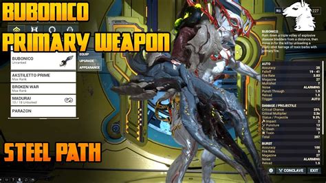 Bubonico warframe. Bubonico and Cedo's play styles are more along the lines of: Use their high staus chance AoE secondary fire to prime enemies with status effects, and then finish them off with the high crit primary fire. They're very fun weapons. I wouldn't classify them as AoE mob clear weapons though. They're somewhere in between Mob clear and single target. 
