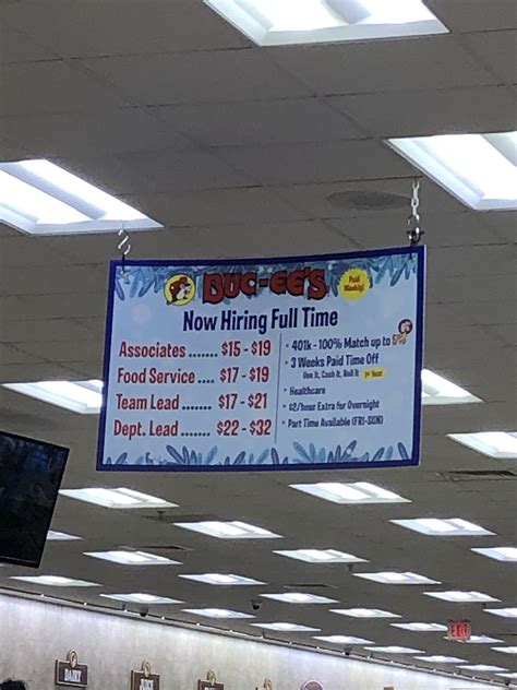 Every day at Buc-ee's is another chance to be stressed out of your mind and belittled by management. While pay, benefits, and PTO are extremely good, it is not worth the dehumanizing work environment that is generated from the managers and the policies of the company itself. Pros. Free refills while on the clock. Cons.. 