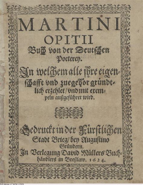 Buch von der deutschen poeterey (1624). - Söldnerwesen im 16. (i. e. sechzehnten) jahrhundert im bayerischen und süddeutschen beispiel.