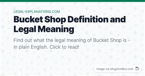 Bucket shop - definition of bucket shop by The Free Dictionary