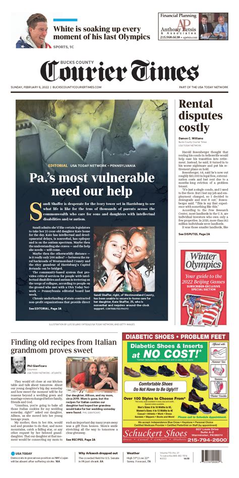 Bucks county courier times website.  com.  Retrieved February 22, 2019.  Get the latest...