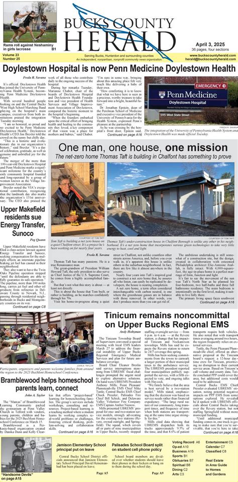 Bucks herald news. .  ...