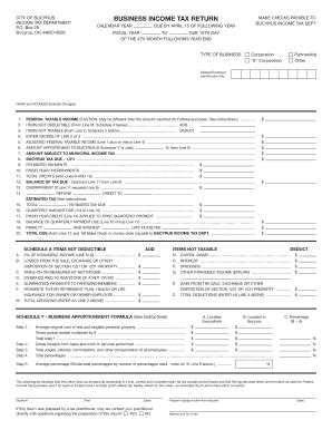 Bucyrus Business Return 21 - tax.ohio.gov