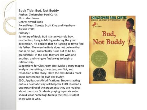 Bud Not Buddy Book Report - 679 Words Bartleby