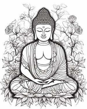 Buddha Coloring Page