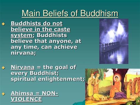 Buddhism main beliefs. The Three Main Beliefs of Buddhism: The belief in karma and rebirth; The belief that suffering is a part of life; The belief in the path to liberation from suffering; These three major beliefs form the core of Buddhism and provide guidance for individuals seeking spiritual growth and understanding. By … 