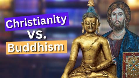 Buddhism vs christianity. Second, Buddhism teaches that Buddha is the enlightened one. He is to be revered and in practice is often worshipped as one of many gods. Christianity teaches that there is one God only and that worship is to be exclusive. Third, in Buddhism there is no such thing as sin against a supreme being, only an impersonal law of karma. 