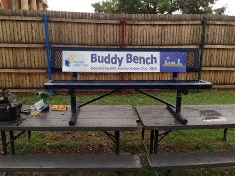 Buddy Bench placed at Riverside to bring positivity to the …