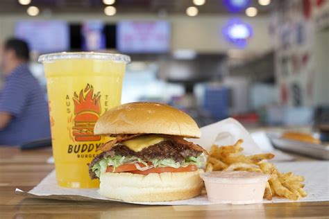 Buddys burger. Twin siblings Zain and Isha Fidai, and their cousin, Saad, plan to open a second location of their drive-thru burger joint later this year in Round Rock. Buddy's, which earned a spot in our annual ... 