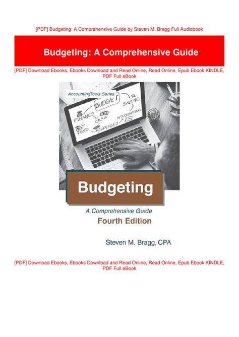 Full Download Budgeting A Comprehensive Guide By Steven M Bragg
