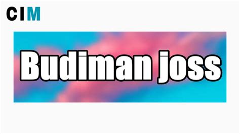 Budiman Joss 2013 Full Info About Budiman Joss