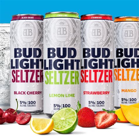 Budlight seltzer. Bud Light Platinum Seltzer plays off the success of Bud Light Platinum, which is 6 percent alcohol. The seltzers are available now, nationwide, in 12-ounce slim can variety packs, single flavor six-packs, as well as 25- and 16-ounce single-flavor cans of Wild Berry. It's the perfect beverage for the last days of summer and the beginning of fall. 