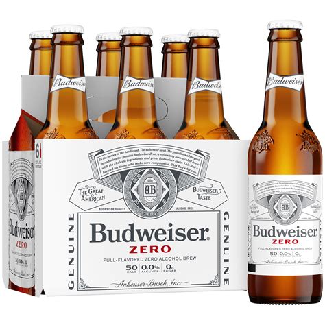 Budweiser non alcoholic beer. Budweiser Zero 12pk, 144 Ounce. 