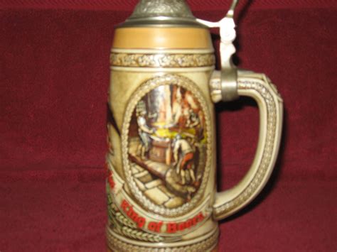Budweiser steins most valuable. Budweiser steins are beer mugs or tankards that are made using traditional German methods and designs, with a distinctive shape and style which is very recognizable. ... The most expensive beer stein, as of 2021, is one that was recently sold at auction for an undisclosed price. It is a late 19th-century pewter stein made by German Hofrat ... 