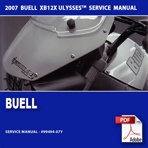 Buell ulysses xb12x xb12 2007 service reparatur werkstatt handbuch. - Weed control handbook principles v 1.