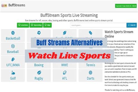 Buff streans. In the digital era, sports fans no longer rely solely on traditional television broadcasts to catch their favorite games. The rise of online streaming 