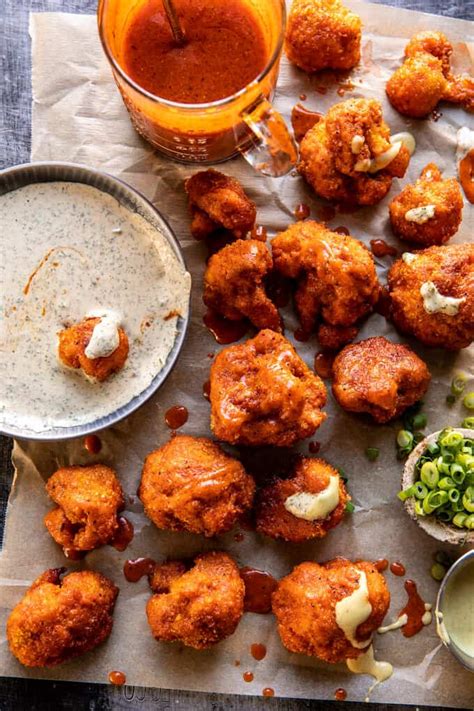 Buffalo Cauliflower with Spicy Tahini Ranch. - Half Baked …