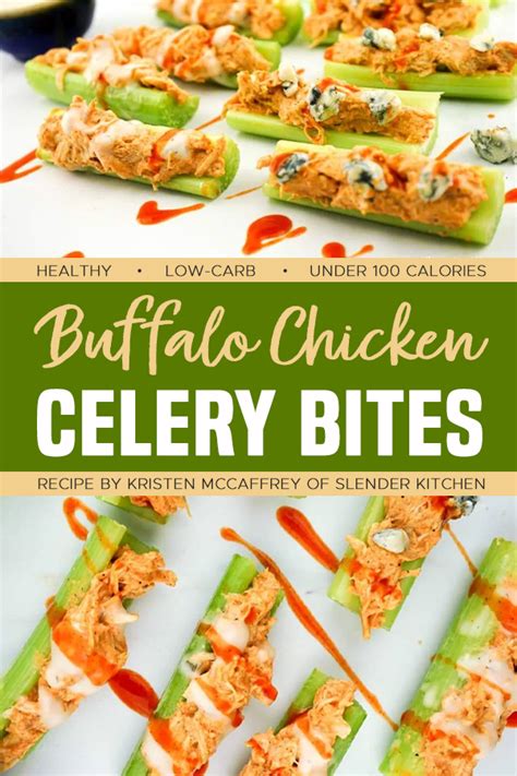 Buffalo Chicken Celery Bites, a Low-Carb Snack! : ObesityHelp