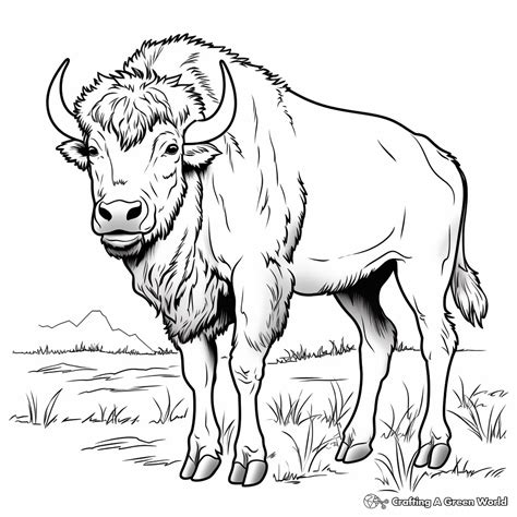 Buffalo Coloring Page