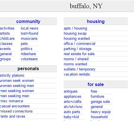 Buffalo craigslist jobs. craigslist provides local classifieds and forums for jobs, housing, for sale, services, local community, and events 