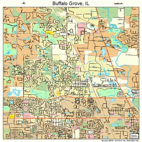 Buffalo grove. Buffalo Grove, located in Lake County, Illinois, is situated 6 miles northwest of Chicago. It is considered part of the greater Chicago metropolitan area. The town's name is derived from the discovery of numerous buffalo bones in the area, and it was first settled shortly after the signing of the Treaty of Chicago in 1833. ... 