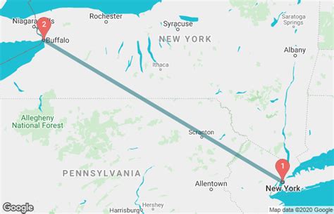Given below is the distance between Buffalo, United States and New York City, United States.A map showing location of Buffalo and New York City with air travel direction is also provided. Along with New York City - Buffalo distance, you can also find current time & time difference between Buffalo and New York City, lattitude & longitude …. 