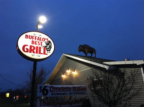 Buffalos best. 1. The Dapper Goose. “Favorite restaurant in buffalo. The ambiance and food is always amazing. The staff is so friendly and truly treats you like family; they want to make your…” more. 2. Giancarlo’s Sicilian Steakhouse. “Calamari, Steak, Chicken, Mash Potato's, Creamed Corn, and the atmosphere is stellar. This a great place to host ... 