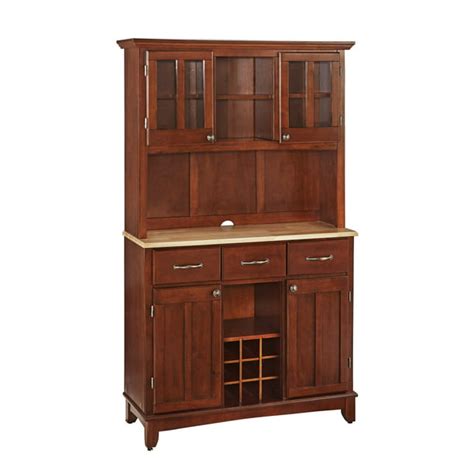 Buffet with 2 Door Hutch Wood/Cherry/Natural -Home Styles