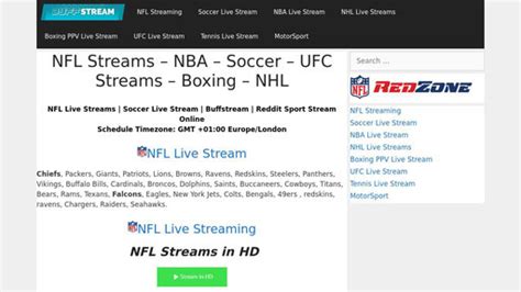 Buffstream.net : NFL Streams - NBA - Soccer - HD Streams