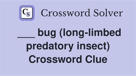 Bug Insect - Crossword Clue Answers - Crossword Solver