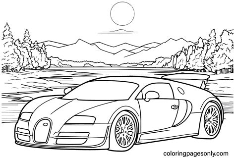 Bugatti Coloring Pages to Printable Bugatti Coloring Pages Coloring