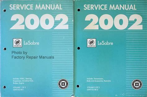 Buick 2002 lesbre manual for repair. - Notion cellulaire et les cellules trachéales.