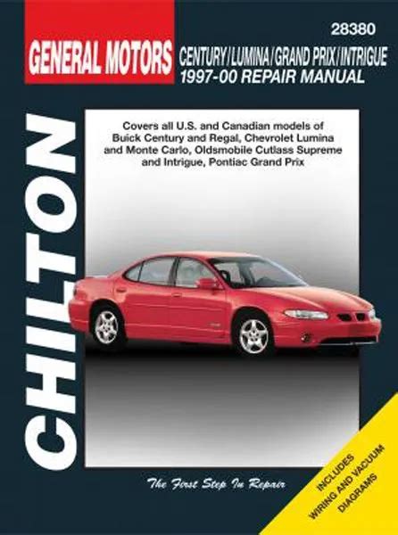 Buick century regal chevy lumina monte carlo oldsmobile cutlass supreme intrigue pontiac grand prix chilton manual 1997 2000. - Zoroastrianism a guide for the perplexed by jenny rose.