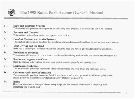 Buick park avenue 1998 repair manual. - Gui design handbook edition en anglais.
