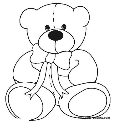 Build A Bear Coloring Pages Line Drawing Free Printable Coloring Pages