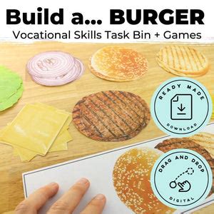 Build A Burger Task Bin Activity Printable Pdf Interactive Digita Adapted4specialed
