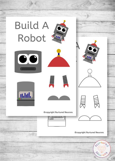 Build A Robot Craft (Awesome Free Printable) Nurtured Neurons in 2020