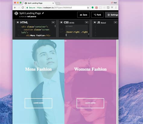 Build An Animated Split Screen Landing Page Creative Bloq