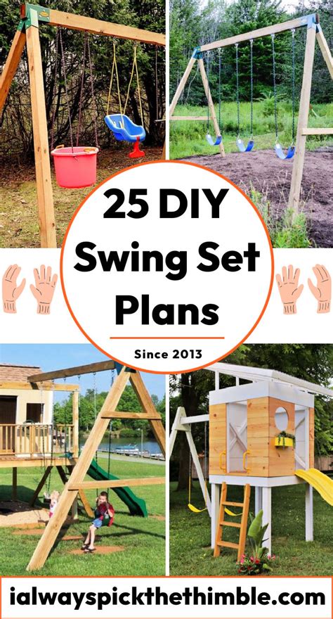 Build Homemade Swing Set WoodWorking Projects & Plans