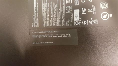 Build ID and Feature Byte HP Support Community 5903082