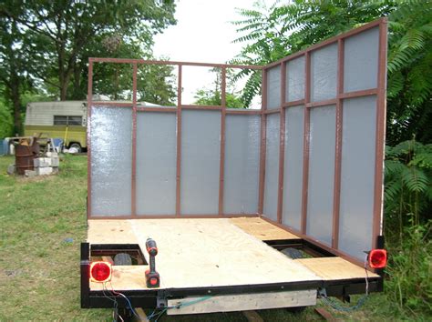 Build Your Own Enclosed Trailer Using A PopUp Camper Frame