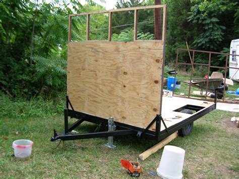 Build Your Own Enclosed Trailer Using A PopUp Camper Frame Assembling