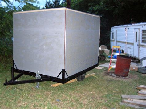 Build Your Own Enclosed Trailer Using A PopUp Camper Frame Putting