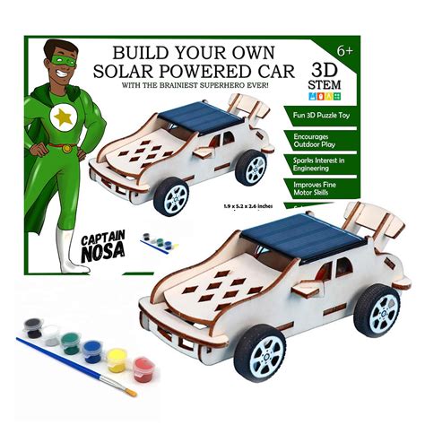 Build Your Own Solar Powered Car - 3D STEM Puzzle Toy